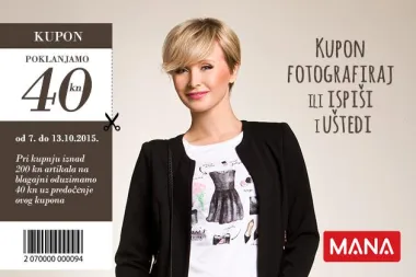 MANA vam poklanja 40 kn!