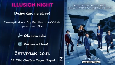 Večer iluzije u CineStaru Zagreb Zapad povodom premijere filma 'Majstori iluzije 3: Sad me vidiš, sad me ne vidiš!'